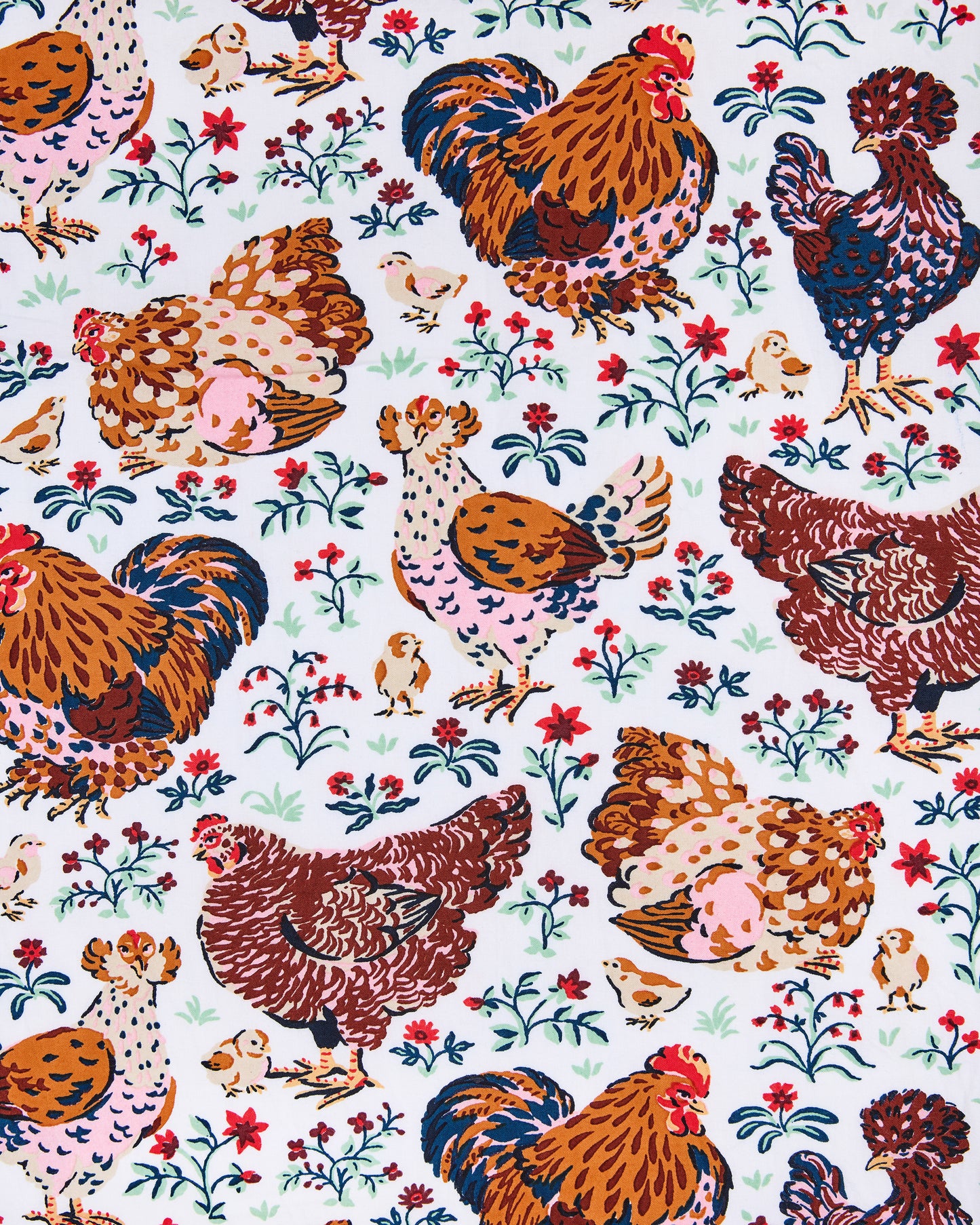 Must Love Chickens - Quilted Pouch - Cloud