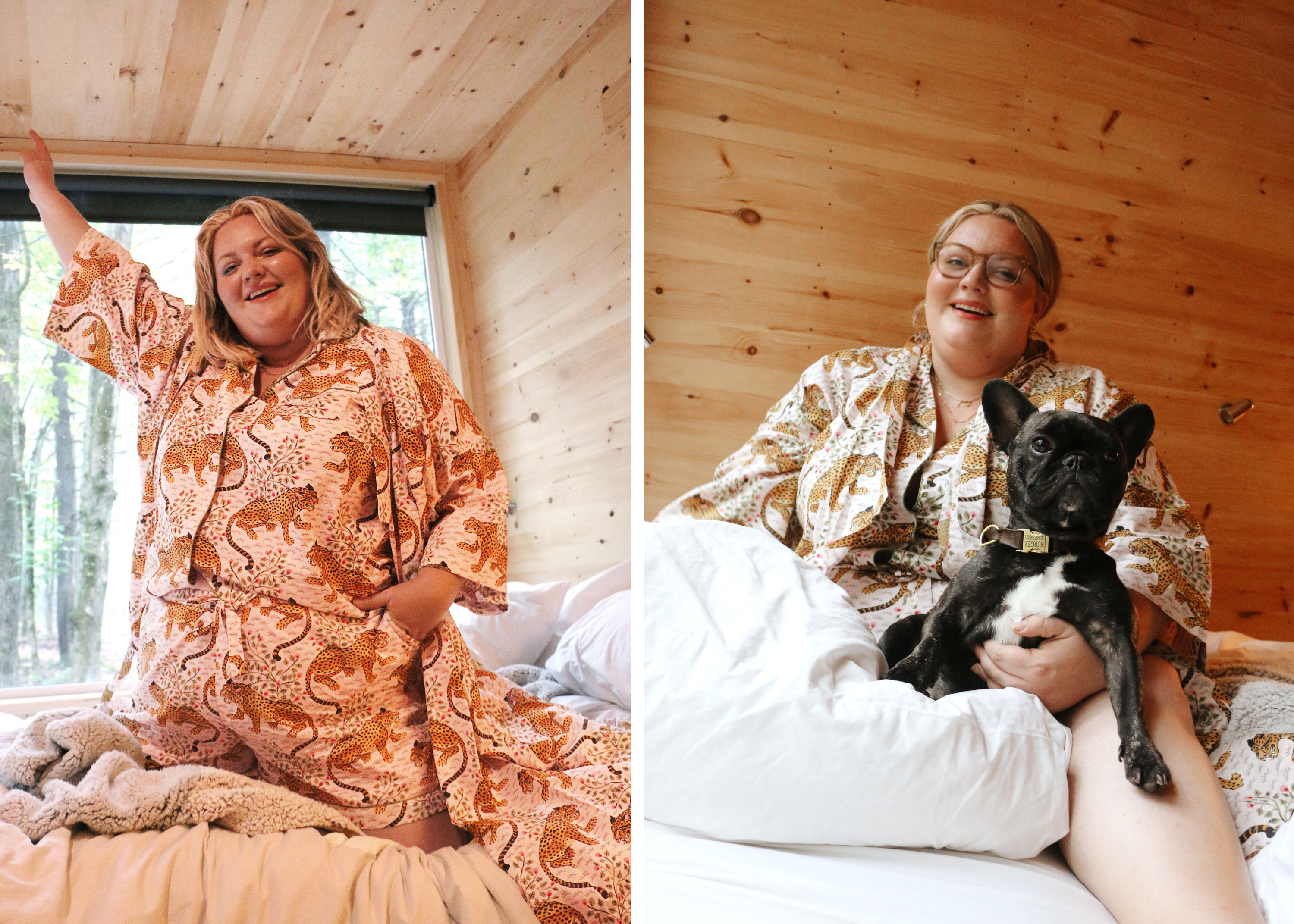 Our Favorite Body Positive Bloggers ; Sean wears the <u><a href="https://printfresh.mom/products/bagheera-robe-blush" target="_blank">Bagheera Leopard Robe in Blush</a></u>
