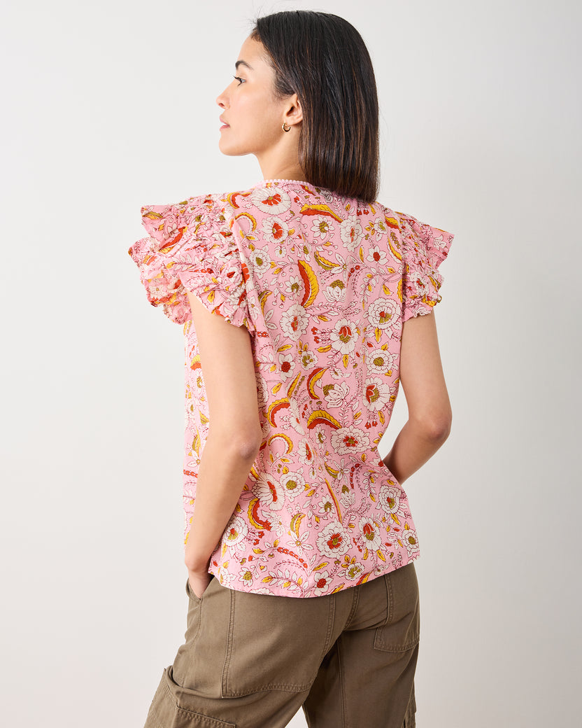 India Bloom - Royal Blouse - Soft Rose - Printfresh