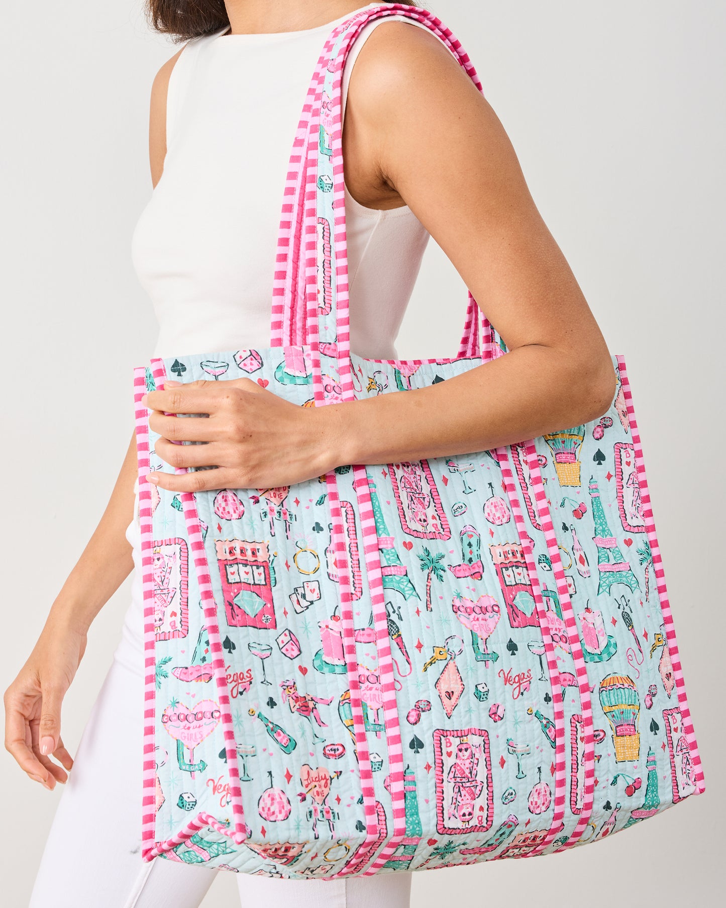 Viva Las Vegas - The Traveler Tote - Mint - Printfresh