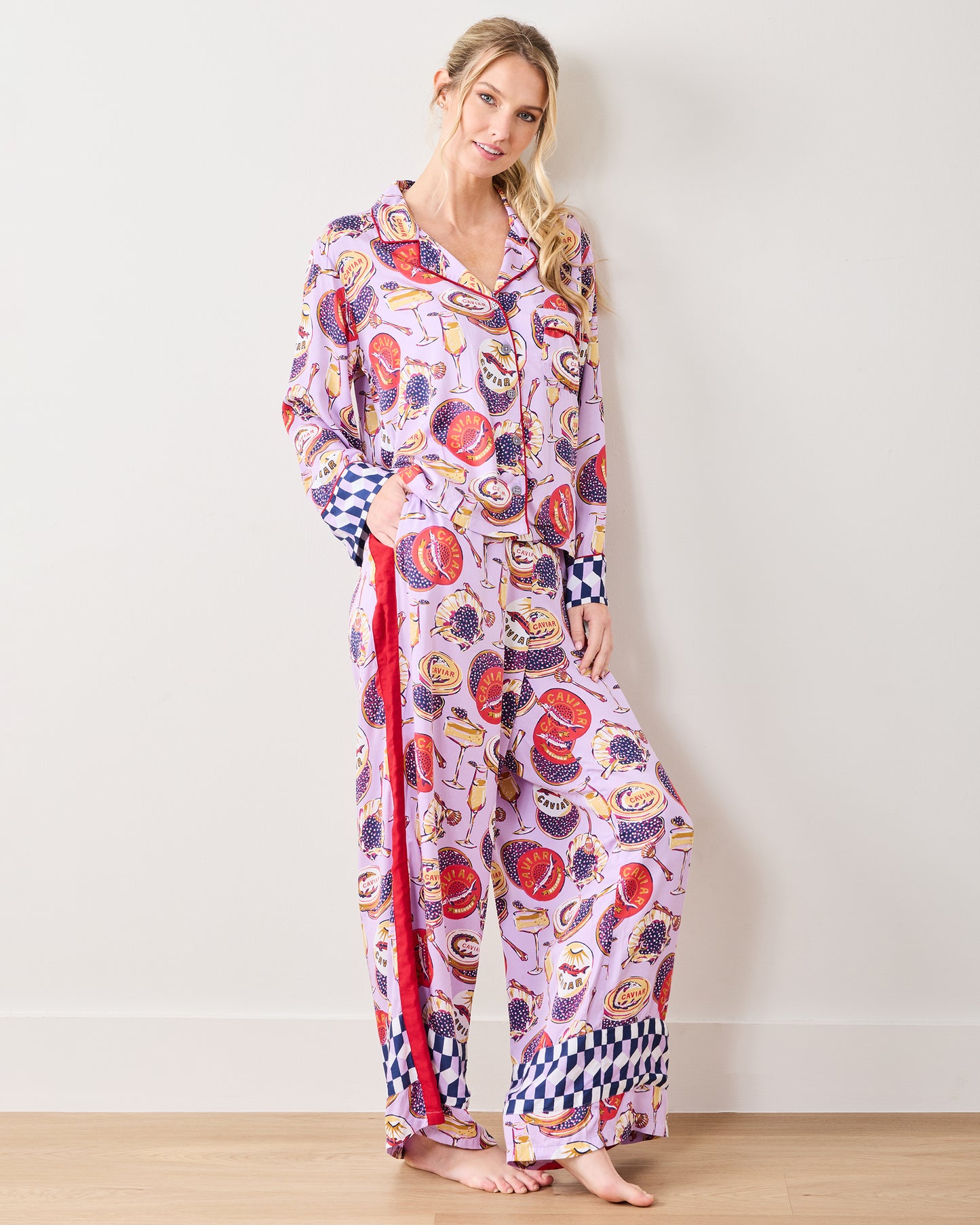 OLD FIT Champagne & Caviar - Eco Satin Rittenhouse Set - Lavender Spritz - Printfresh