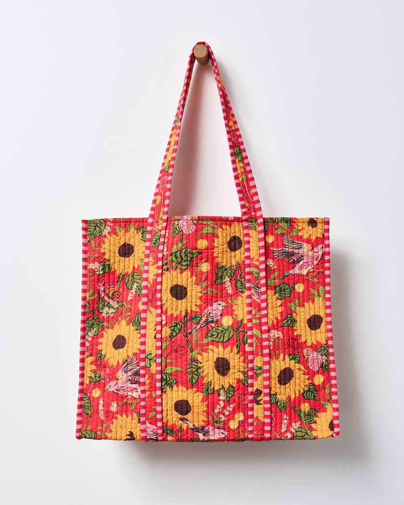 Autumn Sunflowers - The Traveler Tote - Orange