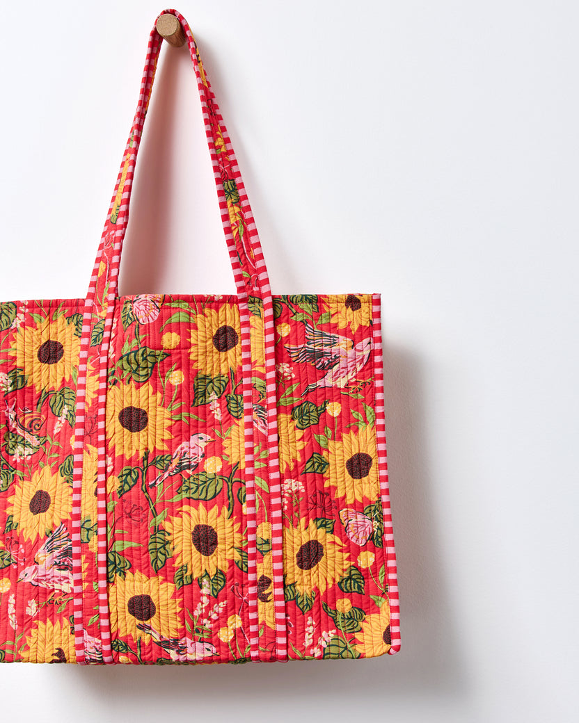 Autumn Sunflowers - The Traveler Tote - Orange