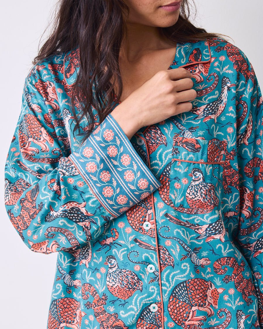 Canyon Critters - Eco Satin Soho Set - Teal