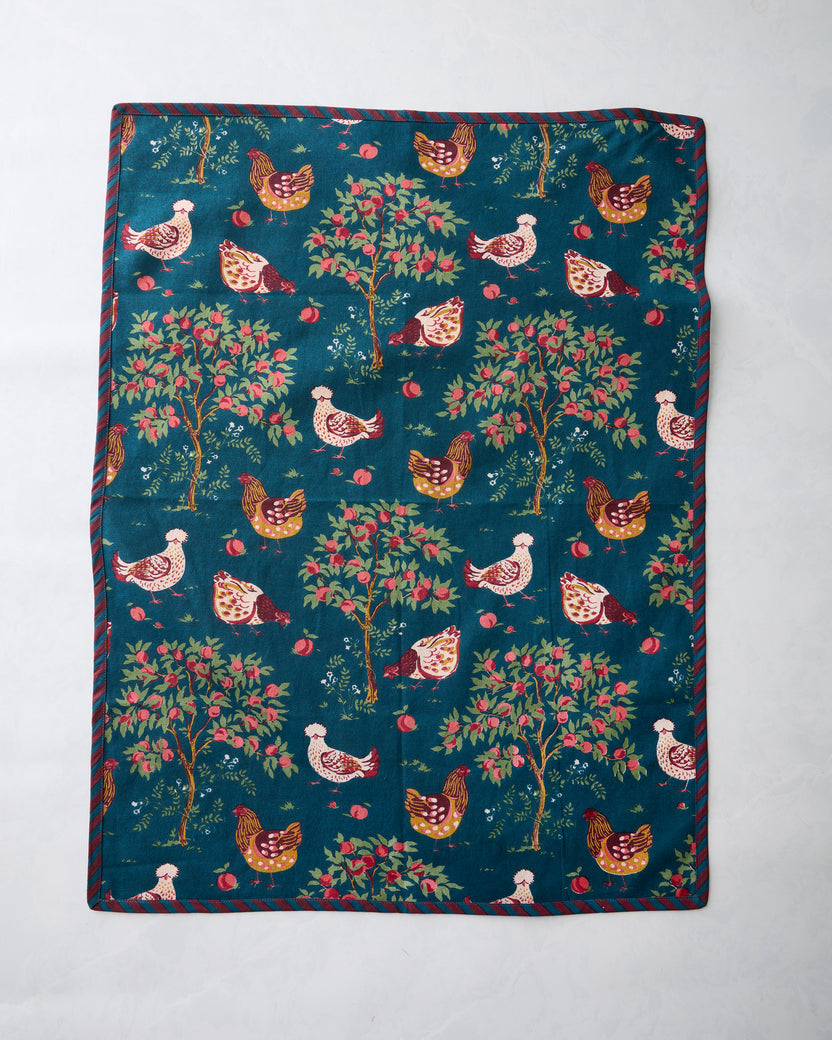 Hen House - Set of 2 Tea Towels - Navy