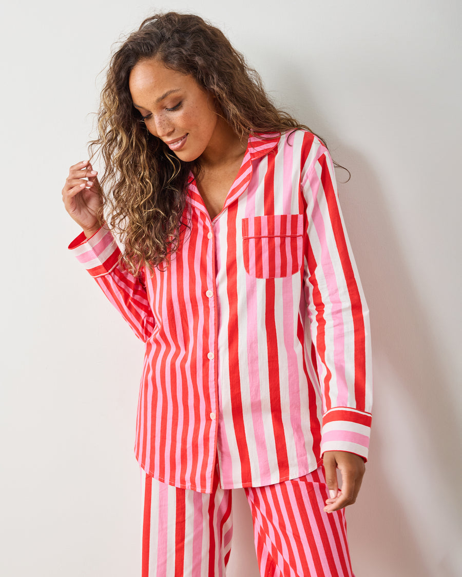 Taffy Stripes - Tall Long PJ Set - Peppermint Swirl - Printfresh
