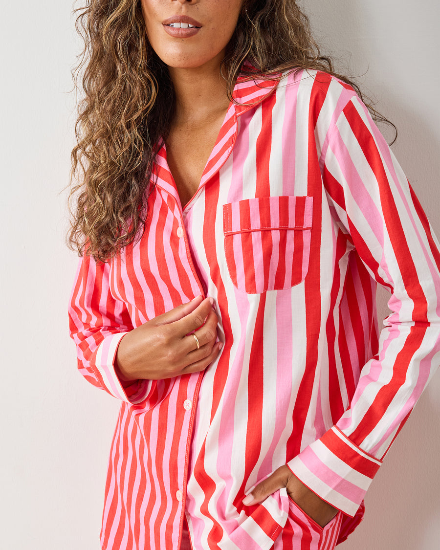 Taffy Stripes - Tall Long PJ Set - Peppermint Swirl - Printfresh