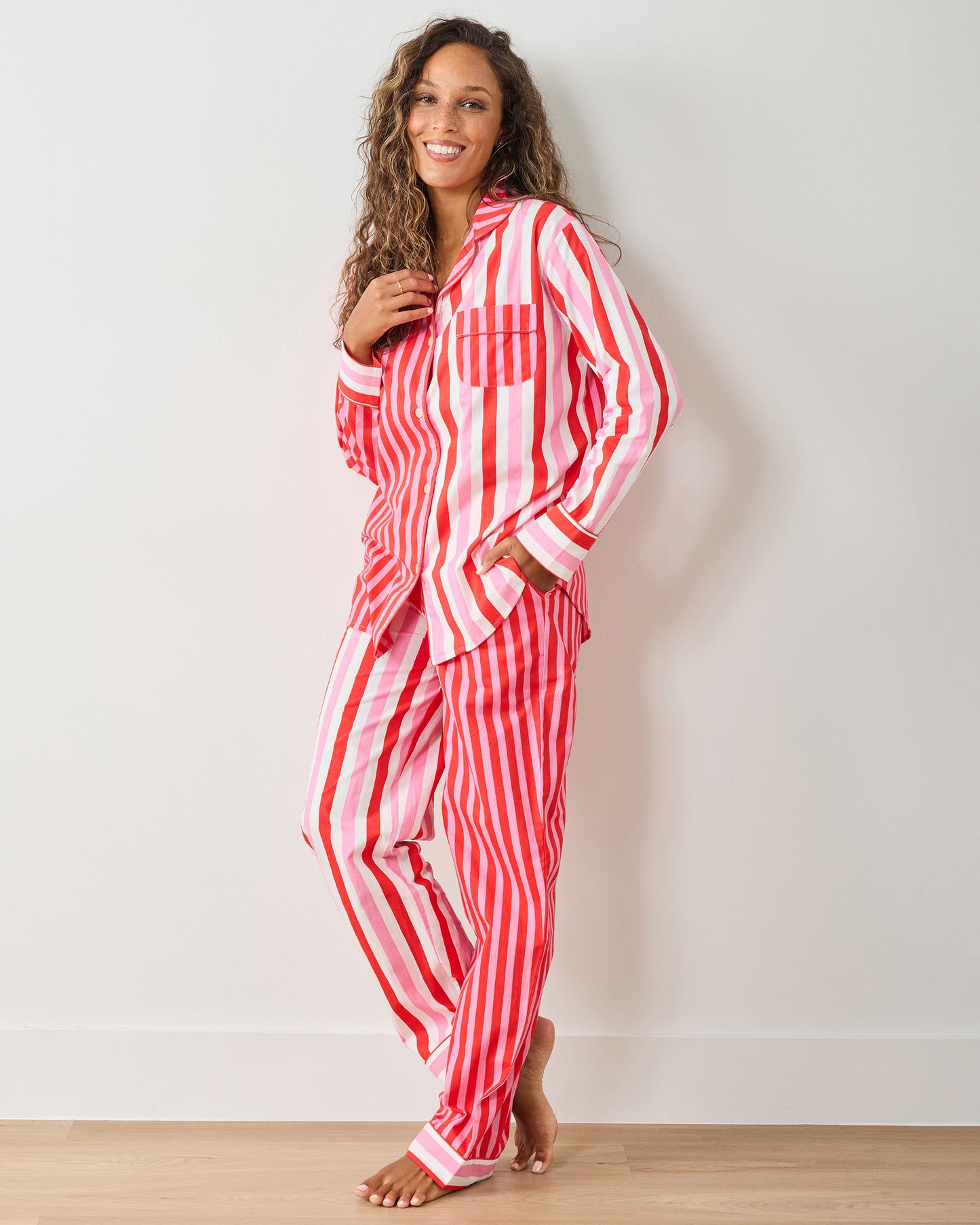 Taffy Stripes - Tall Long PJ Set - Peppermint Swirl - Printfresh