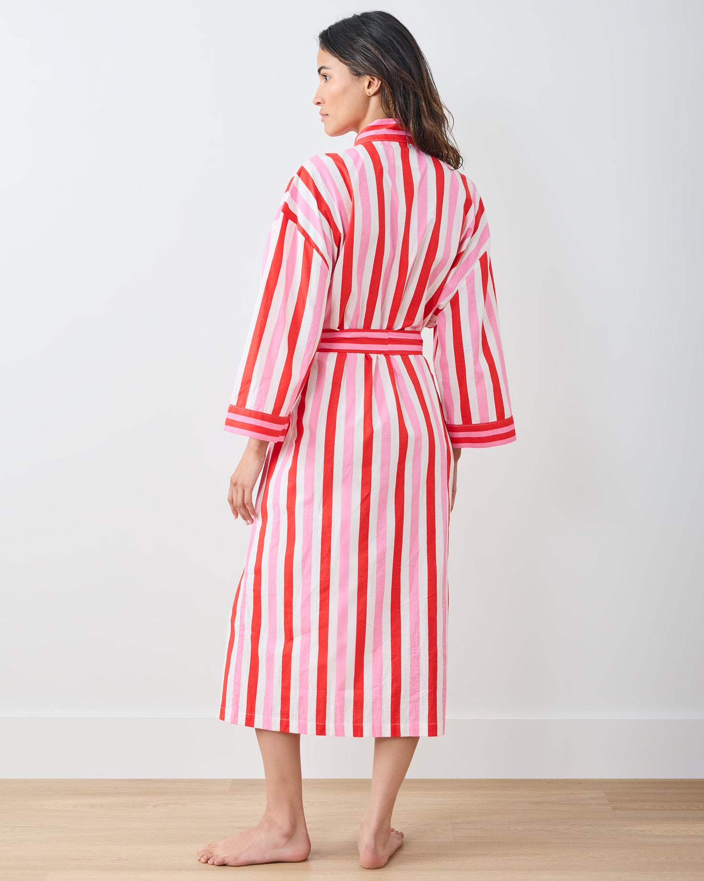 Taffy Stripes - Lounge Robe - Peppermint Swirl - Printfresh