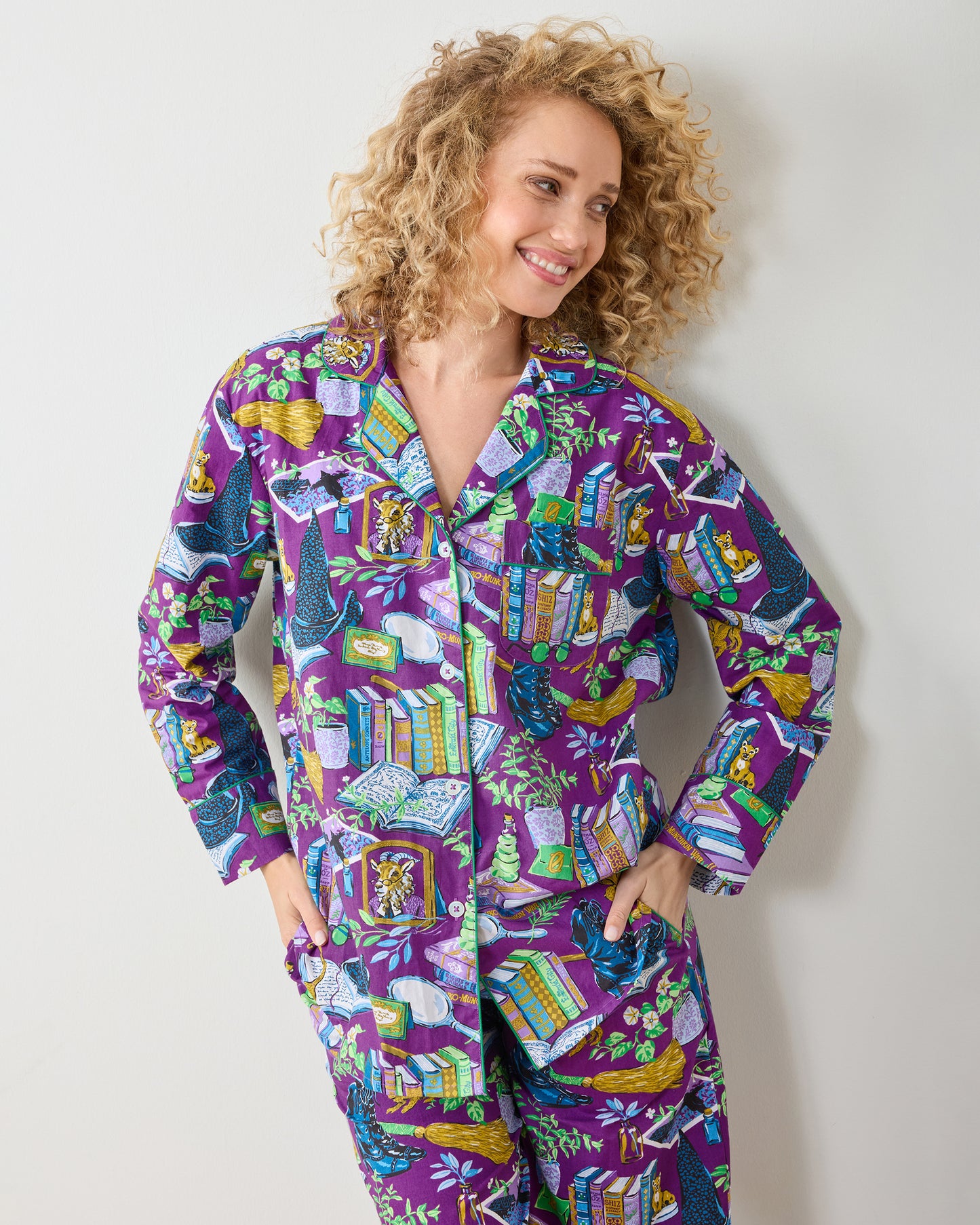 Elphaba's Alchemy  - Tall Long PJ Set - Brewed Blackberry - Printfresh