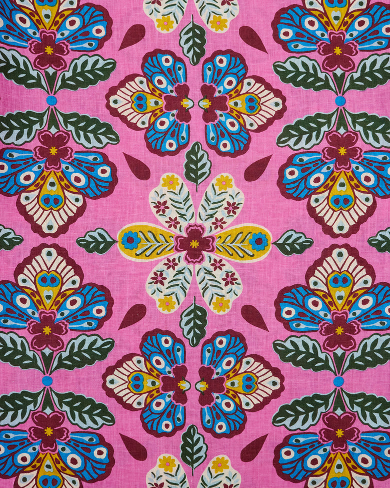 Kaleidoscope Wings - Ocean View Shift - Magenta Fizz - Printfresh