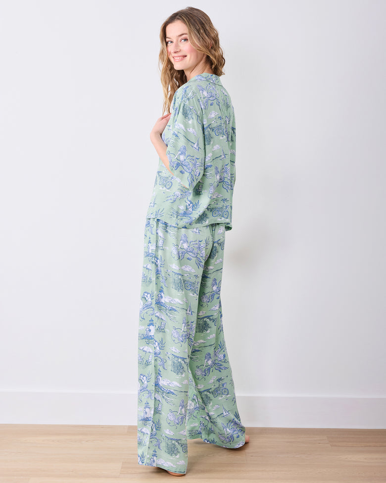 Mermaid Toile - Eco Satin Wildest Dreams Set - Seafoam - Printfresh