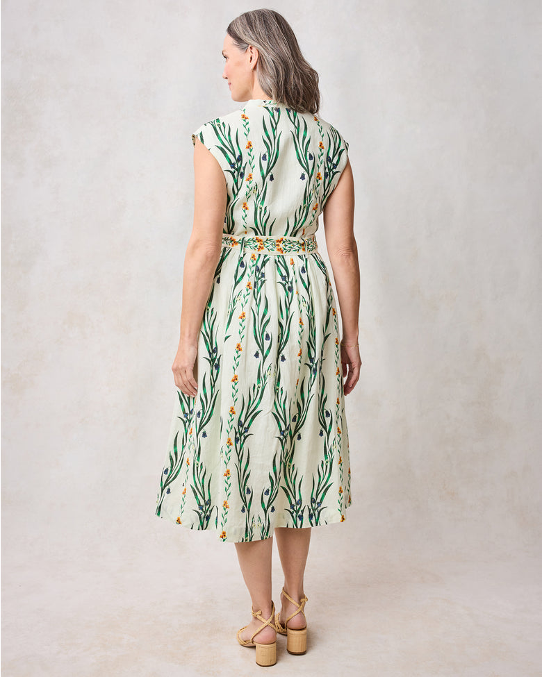 Wildflower Vines - Selene Dress - Antique Lace - Printfresh