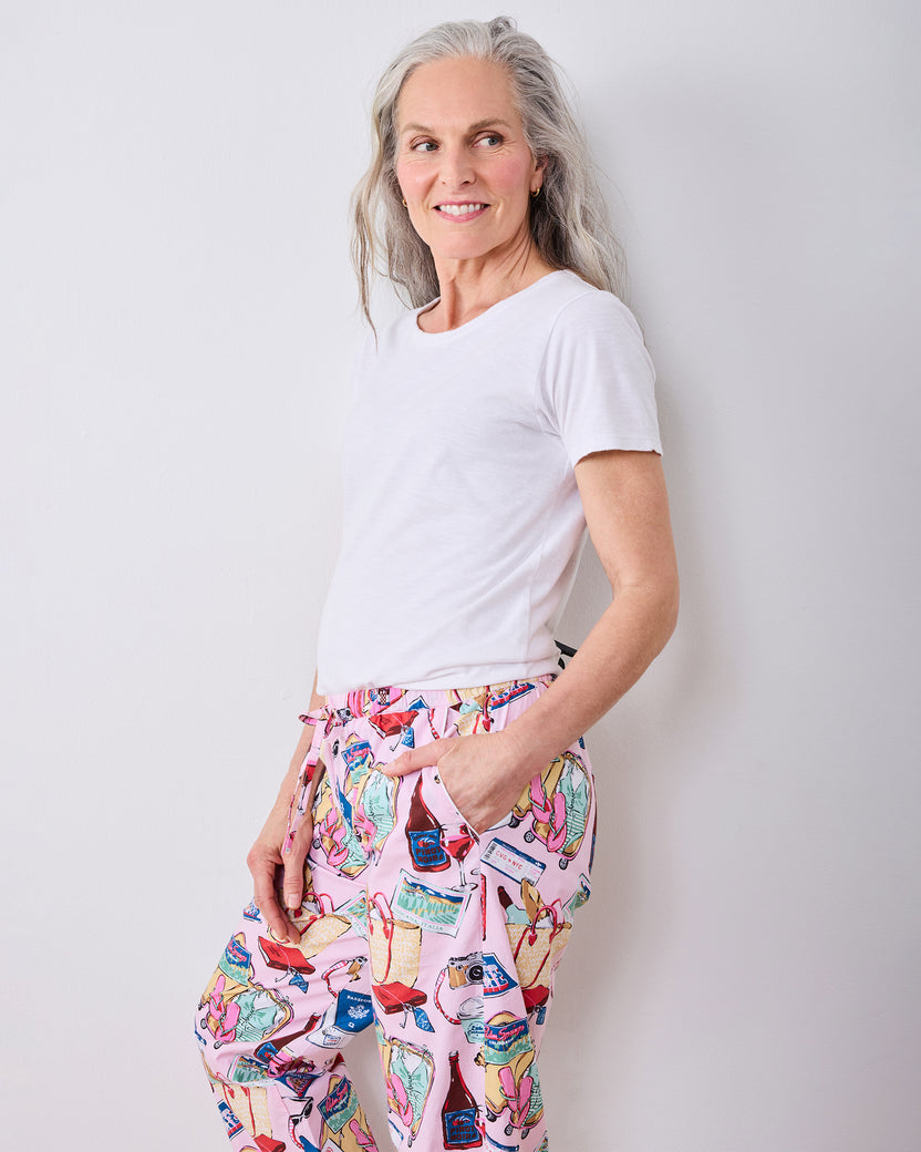Emotional Baggage - PJ Pants - Happy Place Pink