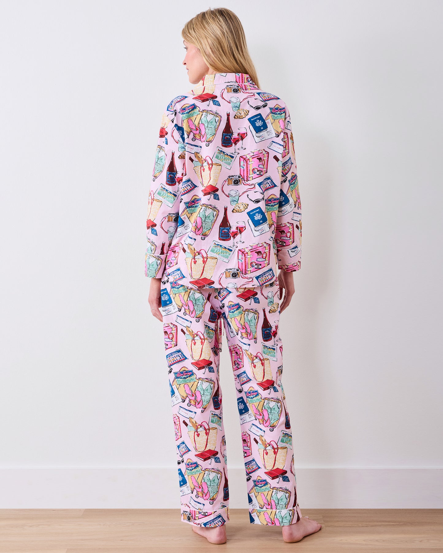 Emotional Baggage - Petite Long PJ Set - Happy Place Pink