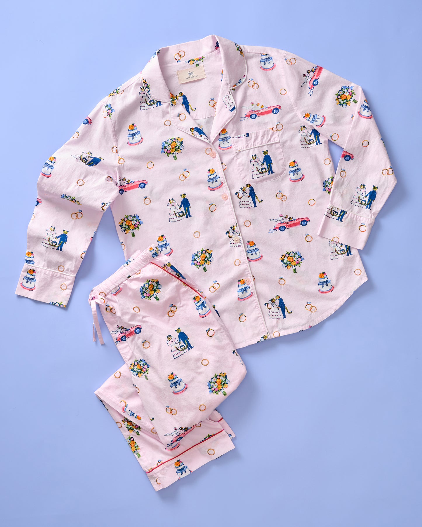 Happily Ever After - Long PJ Set - Blush - Printfresh