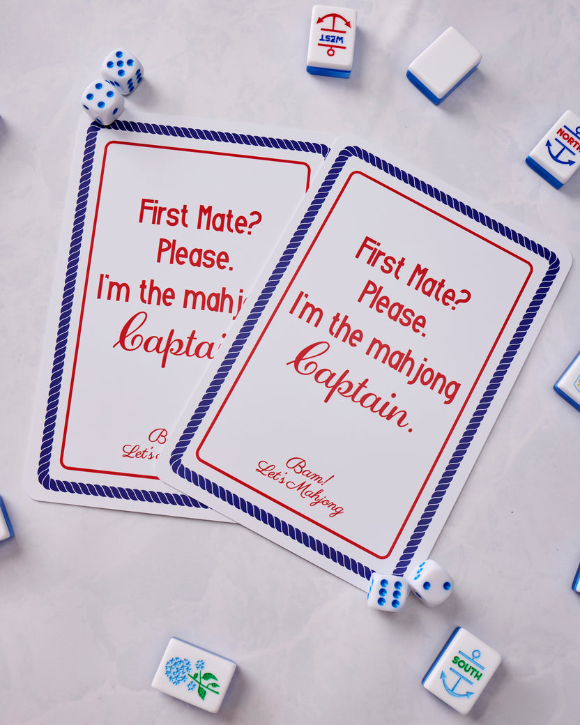 Nantucket - Mahjong Tile Set with Mat & Shufflers - Bam! Let's Mahjong®