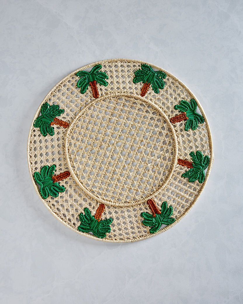 Green Combo - Palm Tree Placemat - Coro Cora - Printfresh