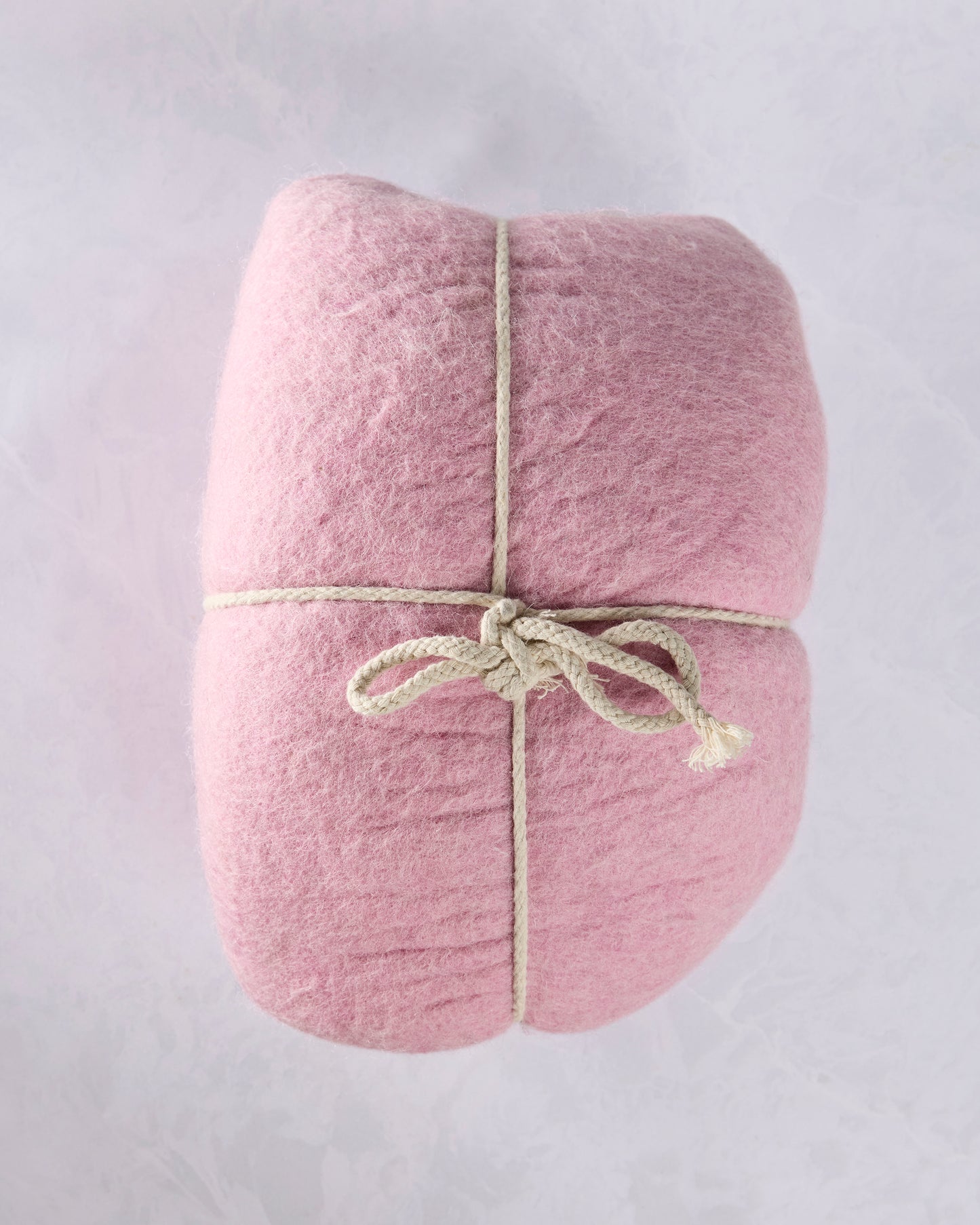 Pink - Premium Felted Wool Cat Cave Bed - Fuzzy cove