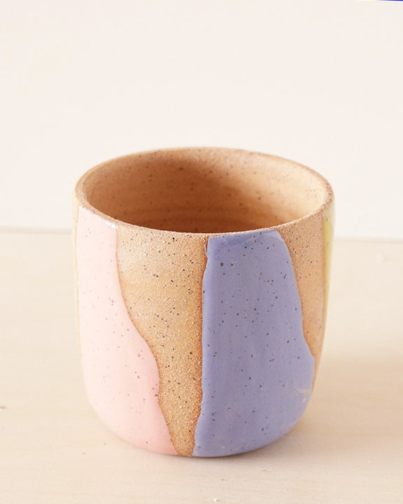 Pastel Combo - Striped Ceramic Planter  - Nightshift Ceramics - Printfresh