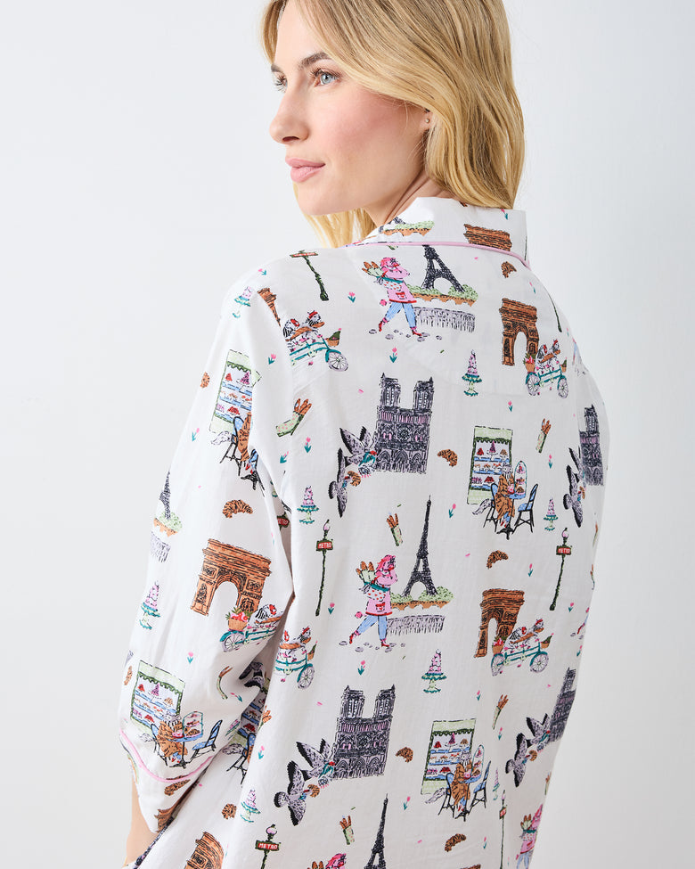 Paris Getaway - Sleep Shirt - Cloud - Printfresh
